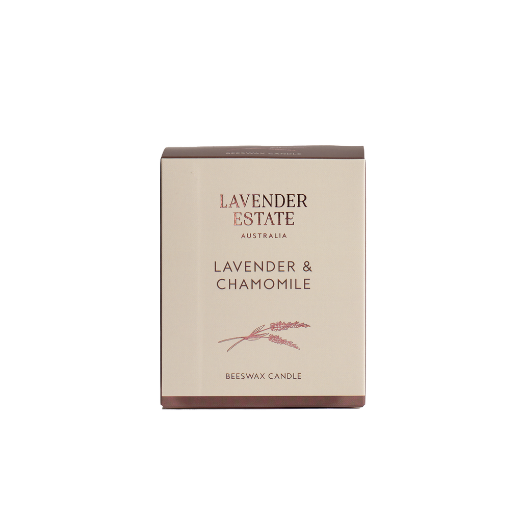 Lavender & Chamomile Aromatherapy Beeswax Candle