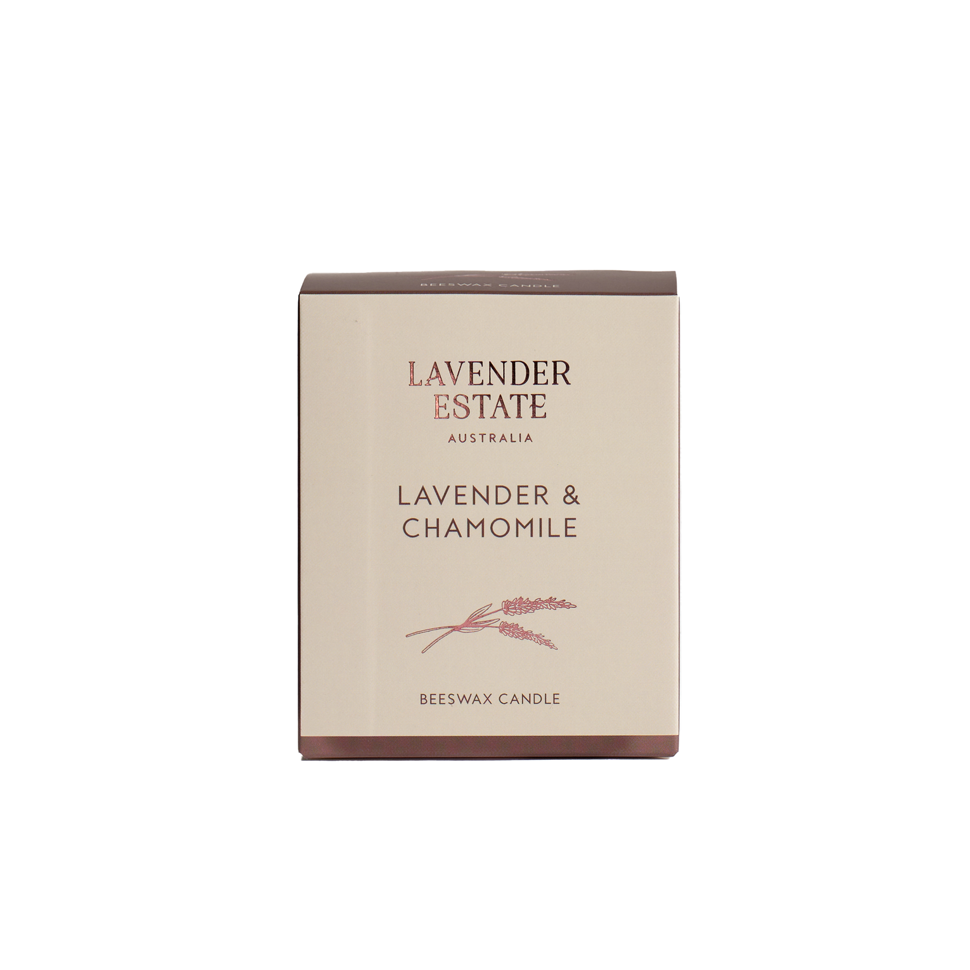 Lavender & Chamomile Aromatherapy Beeswax Candle