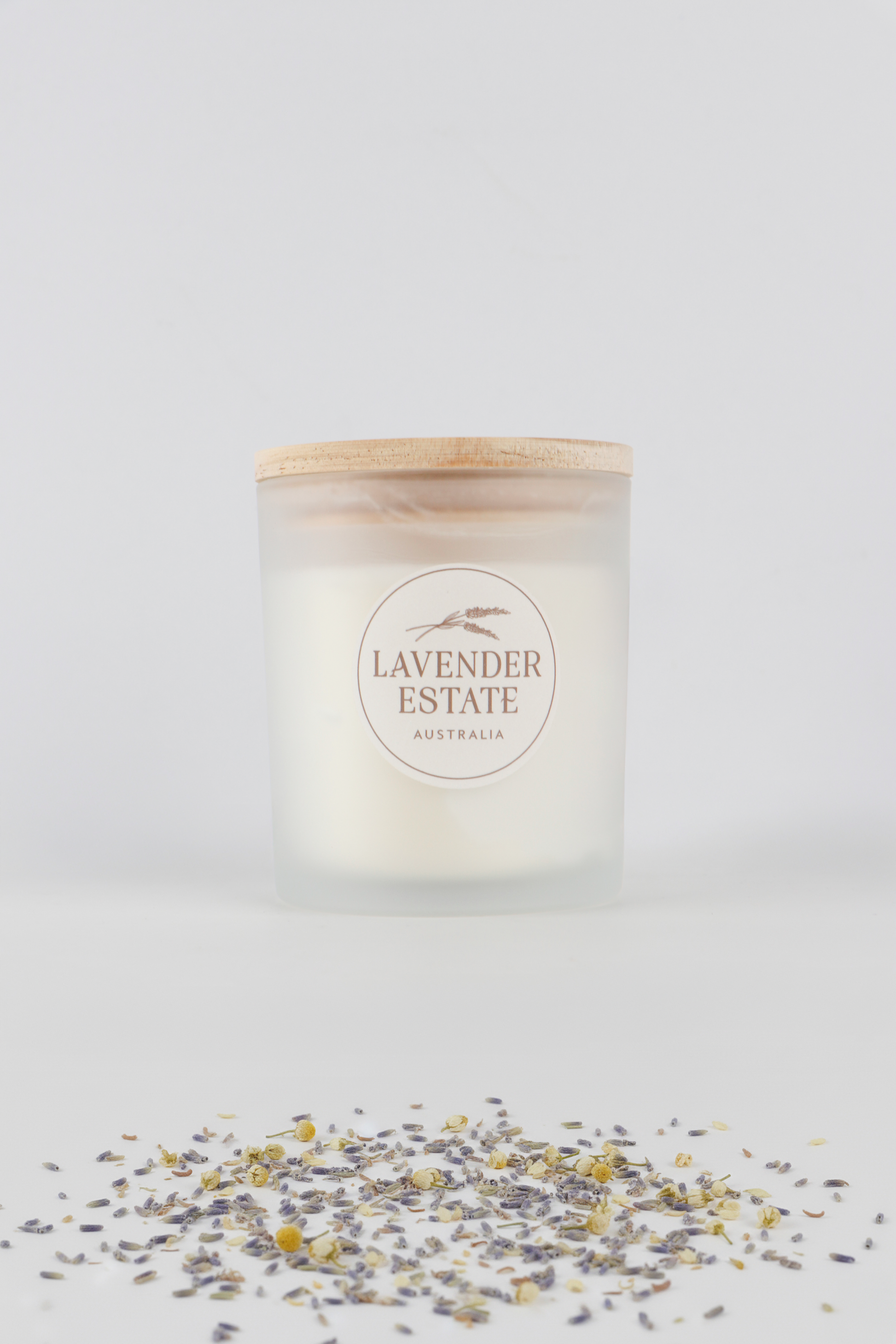 Lavender & Chamomile Aromatherapy Beeswax Candle