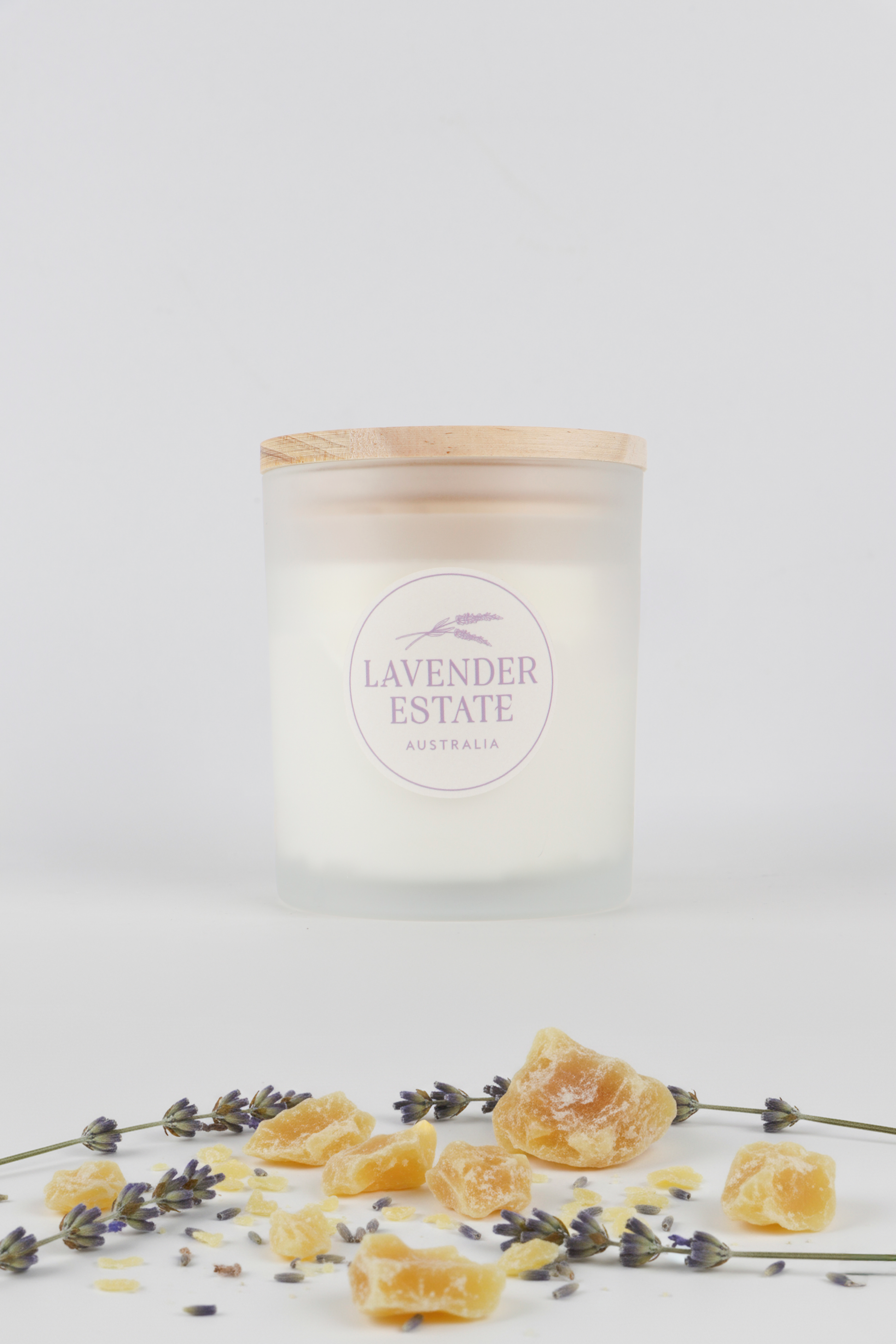 Pure Lavender Aromatherapy Beeswax Candle