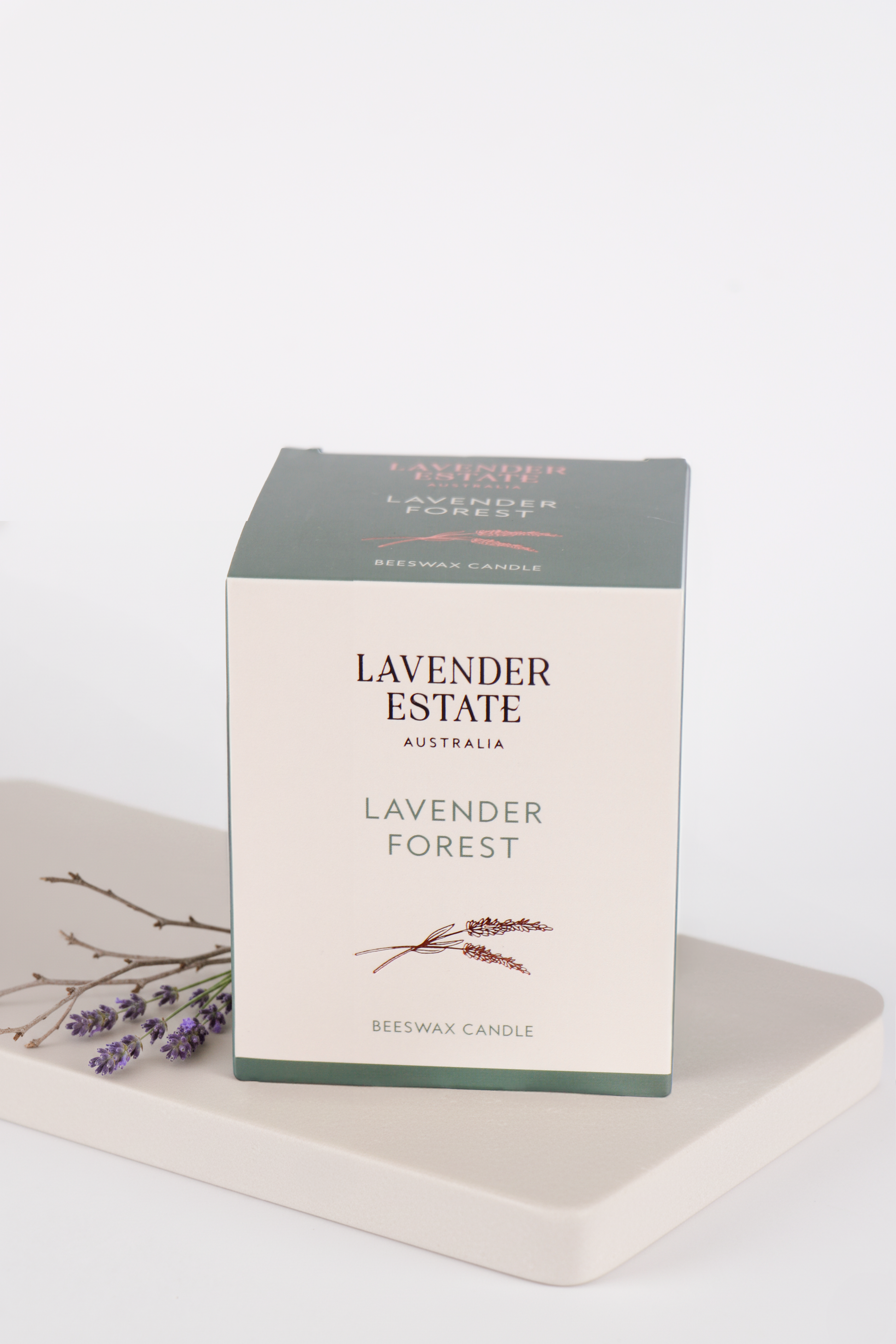 Lavender Forest Aromatherapy Beeswax Candle